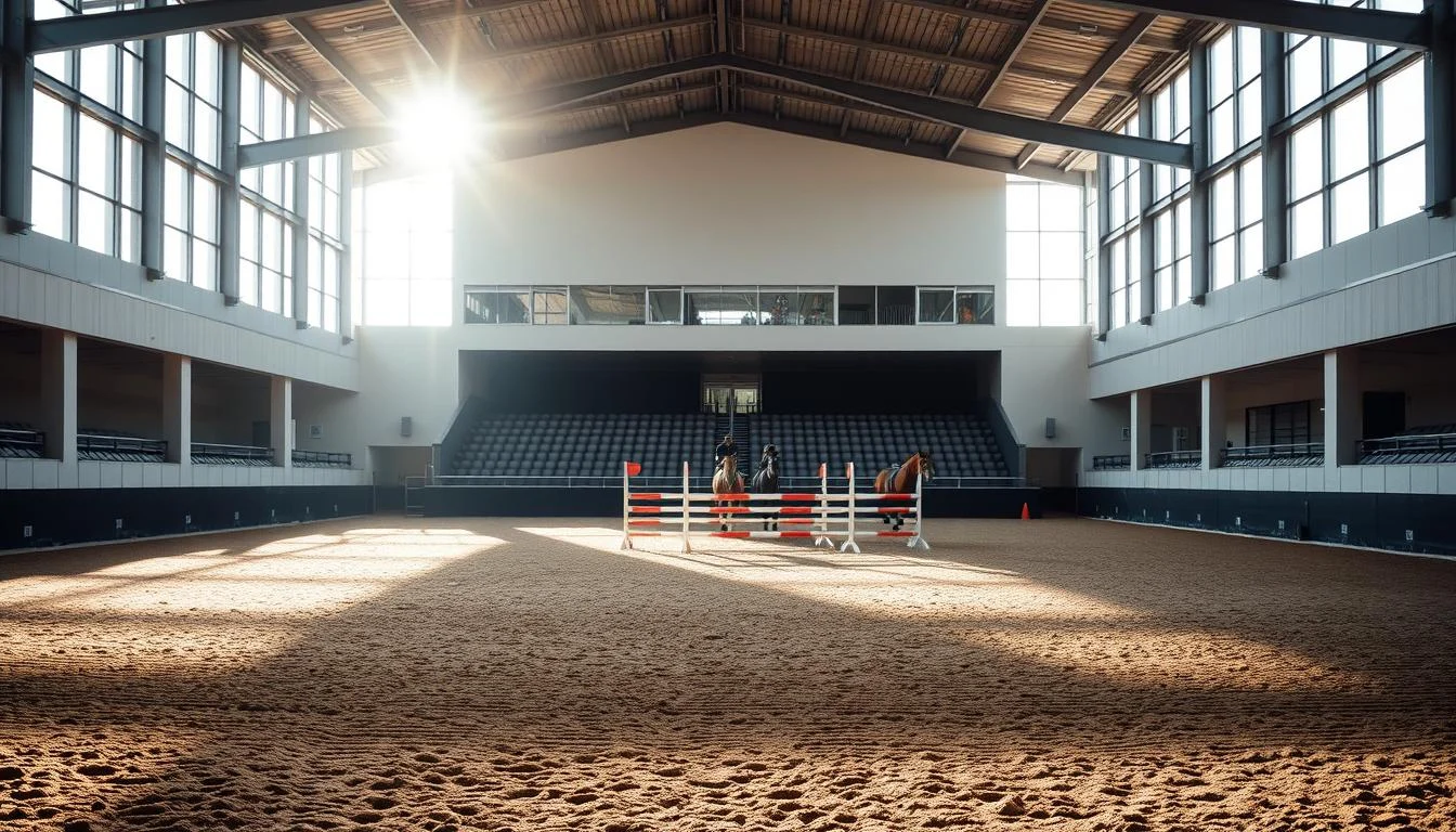 modern equestrian arena