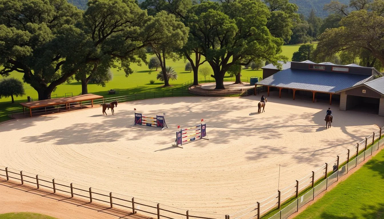 equestrian training facility arenas