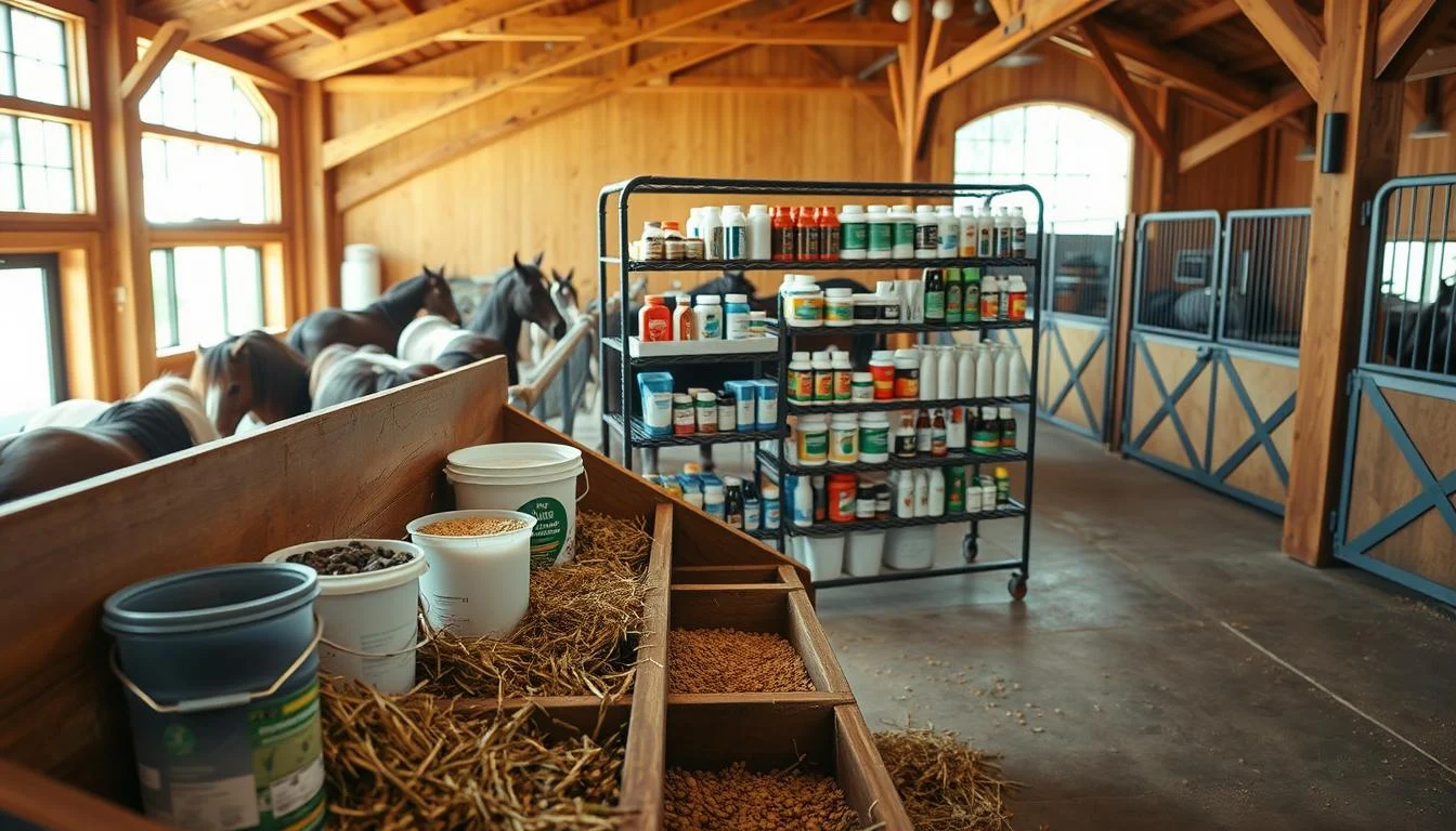 equine feeding schedule