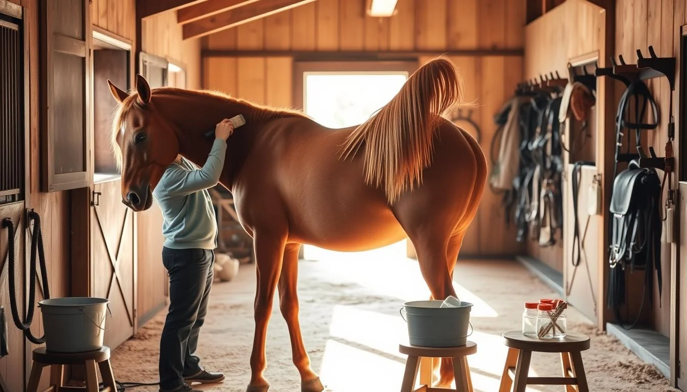 horse routine care