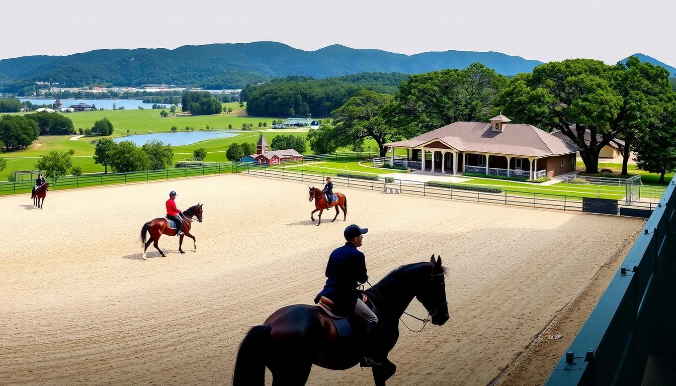 horse training boarding facility