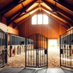 indoor horse stalls