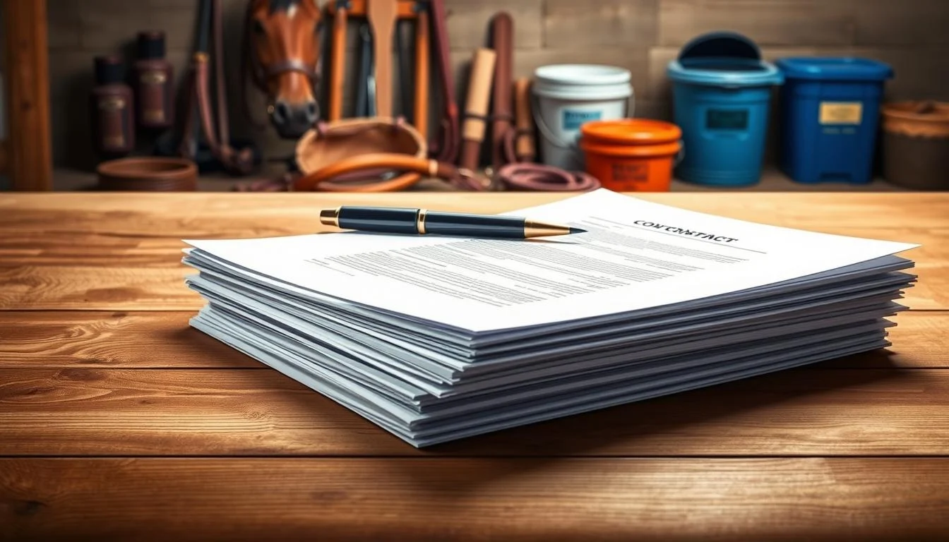 horse boarding contract tips