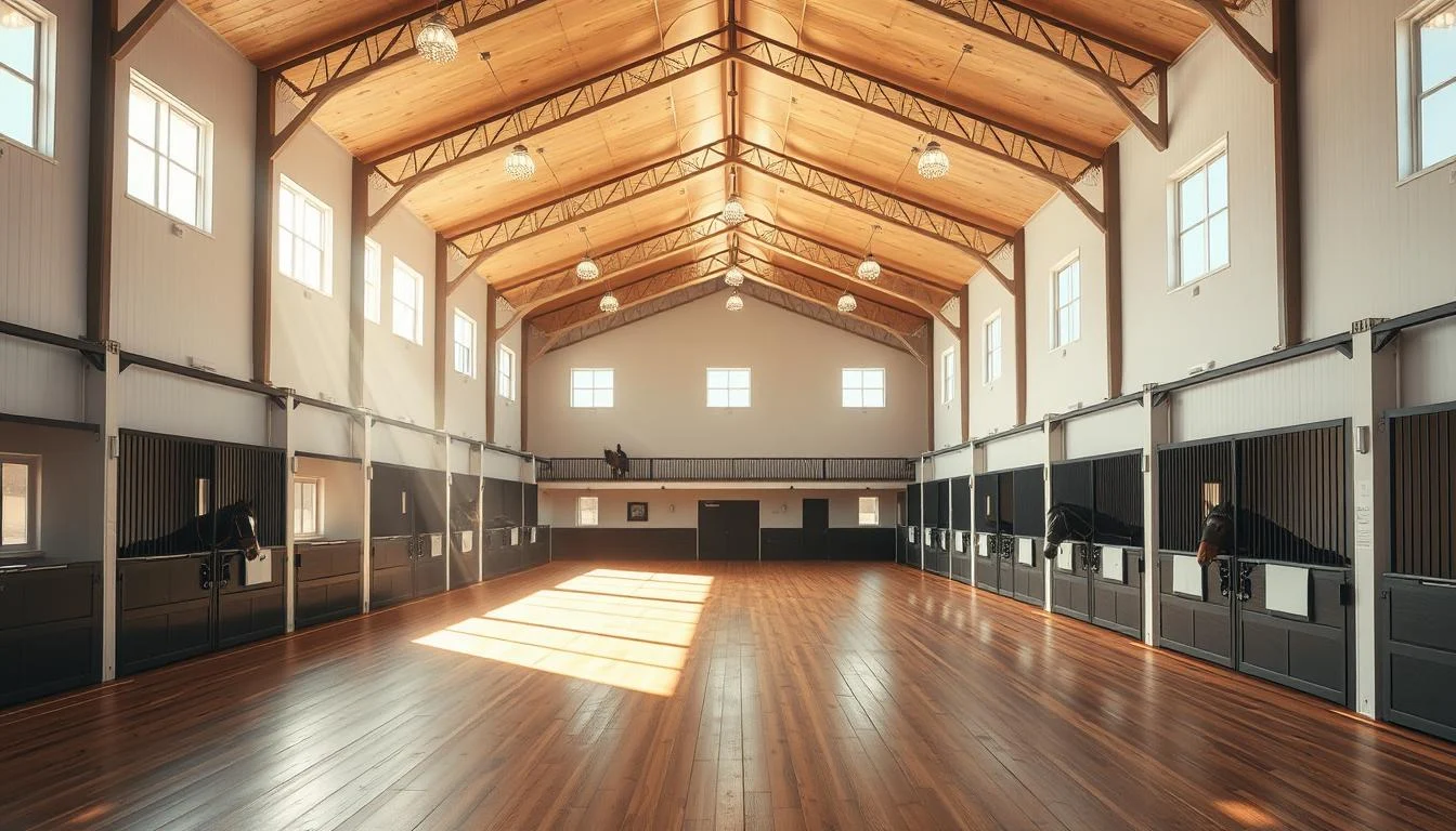 features of indoor riding arenas