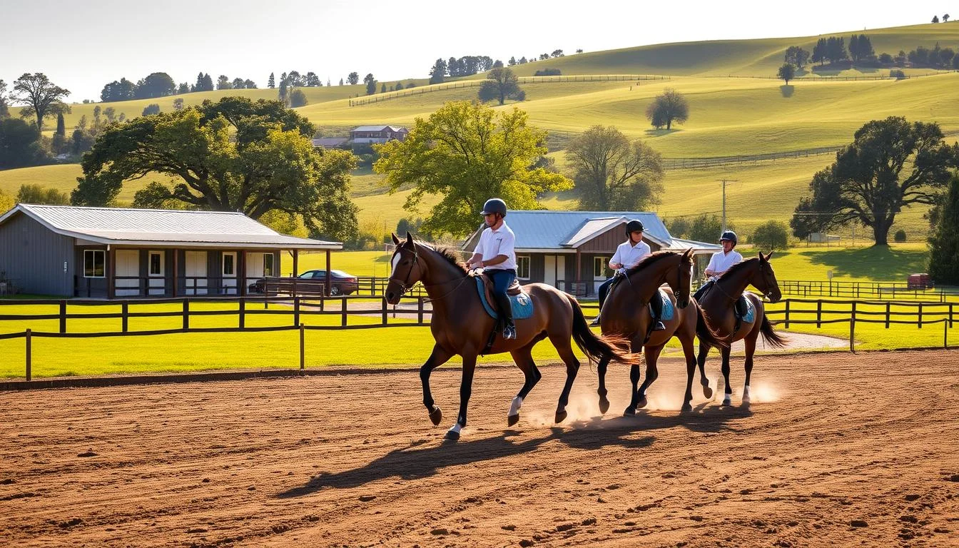 horse boarding and training services