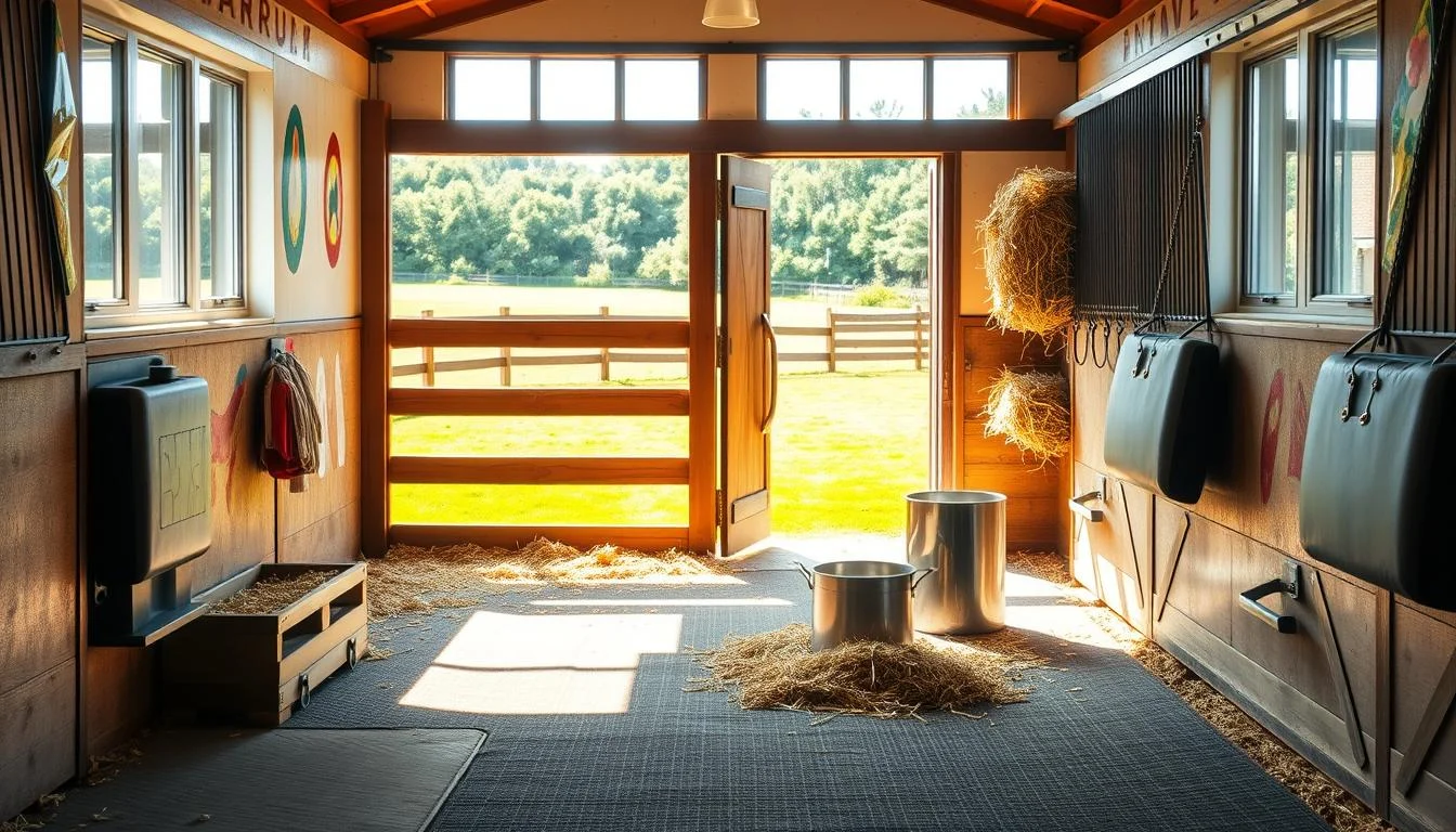 stall setup for horse comfort